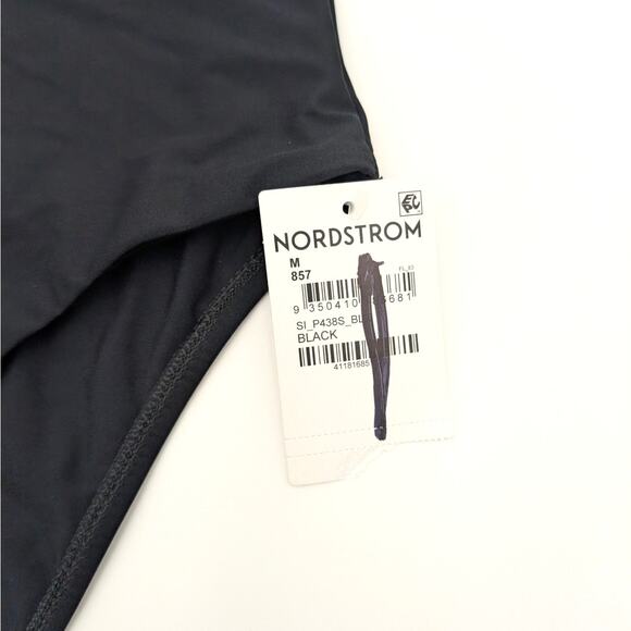 Bondi Born Women's Aries Sculpteur Bikini Bottom High Cut Style Black Size M - Picture 3 of 8